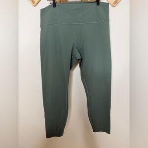 Lululemon Wunder Train High Rise 25” Willow Leaf Sz 18